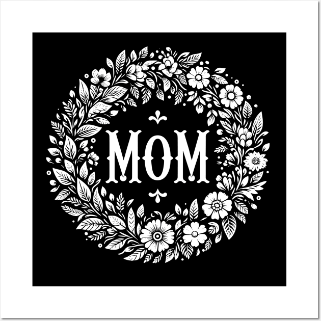 Elegant Vintage-Inspired Mom Wall Art by Teeport